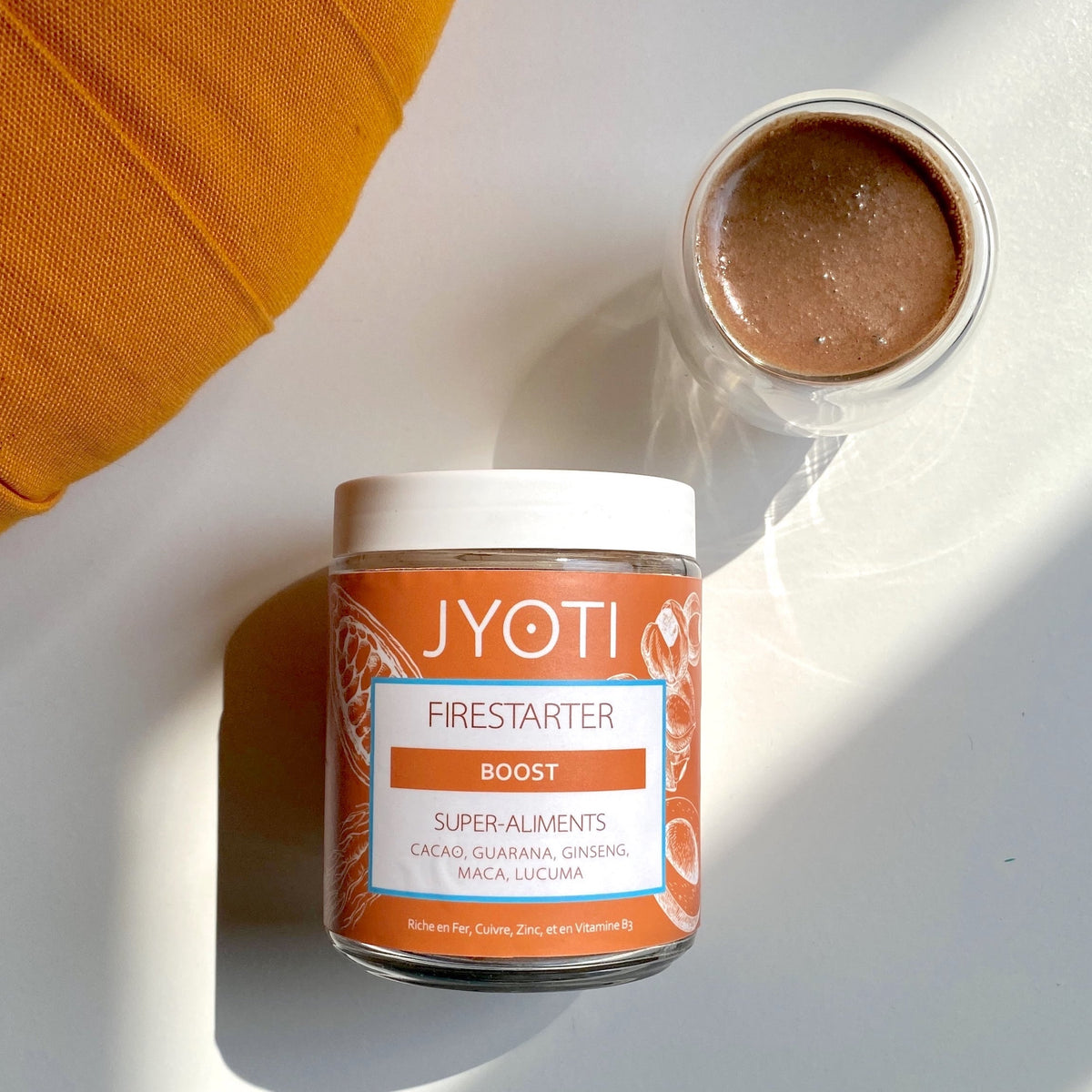 JYOTI Firestarter Mix Superaliments Booster Boisson energisante cacao guarana ginseng